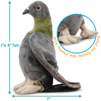 VIAHART Pepper The Pigeon 9 Inch