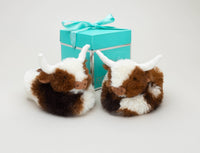 Jomanda Texas Longhorn Highland Cow Plush Baby Slippers House Shoes