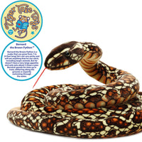 VIAHART Bernard The Brown Python 9.5 Foot Long Stuffed Animal Plush