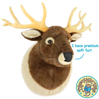 VIAHART Evander the Elk Head 25 Inch Stuffed Animal Plush