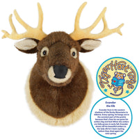 VIAHART Evander the Elk Head 25 Inch Stuffed Animal Plush