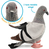 VIAHART Pepper The Pigeon 8.5 Inch Stuffed Animal Plush Bird