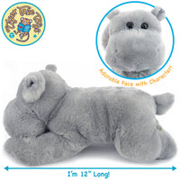 VIAHART Huck the Hippo 12 Inch