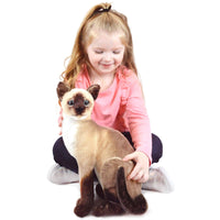 VIAHART Stefan The Siamese Cat 13 Inch Stuffed Animal Plush