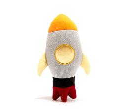 Best Years Knitted Space Rocket Plush Toy