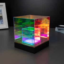 The Source  Novelty Sensory Light - Holographic Cube Lamp