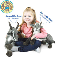 VIAHART Samuel The Pygmy Goat 27 Inch Stuffed Animal Plush