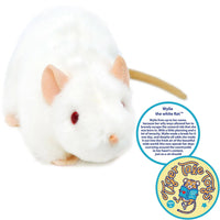 VIAHART Wylie the White Rat 7 Inch