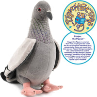 VIAHART Pepper The Pigeon 8.5 Inch Stuffed Animal Plush Bird