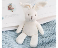 Best Years Knitted Organic Cotton White Bunny Baby Rattle