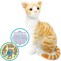 VIAHART Tobias The Orange Tabby Cat 13 Inch Stuffed Animal Plush