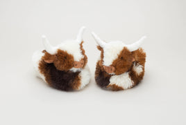 Jomanda Texas Longhorn Highland Cow Plush Baby Slippers House Shoes