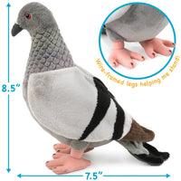 VIAHART Pepper The Pigeon 8.5 Inch Stuffed Animal Plush Bird