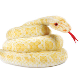 VIAHART Alba The Albino Burmese Python Snake 100 Inch Stuffed Animal