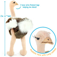 VIAHART Ola The Ostrich 12 Inch Stuffed Animal Plush