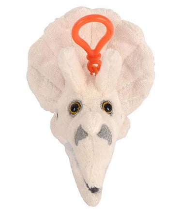 Fuzzy Fossils Triceratops Skull Key Chain - Planet Microbe