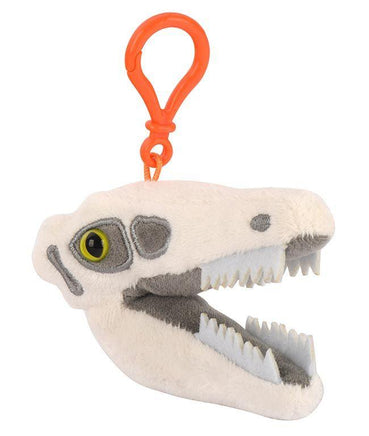 Fuzzy Fossils Velociraptor Skull Key Chain - Planet Microbe