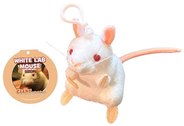 Giant Microbes White Lab Mouse Keyring